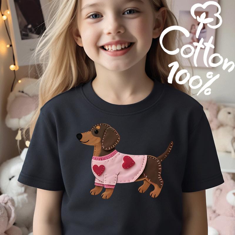 Cute Dog With Heart Sweater