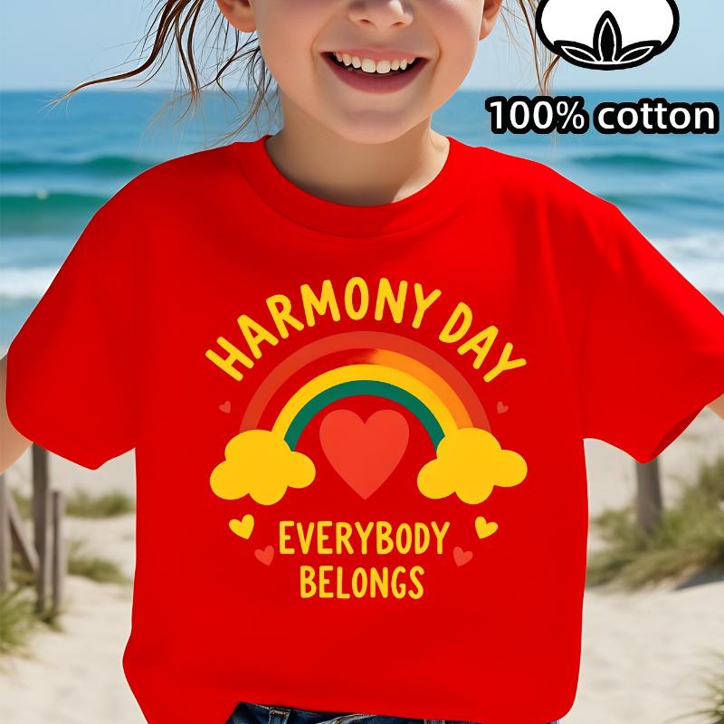 Harmony Day Rainbow Heart Everybody Belongs