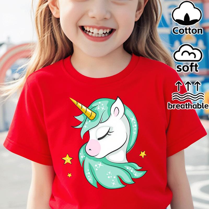 Unicorn With Green Mane And Stars