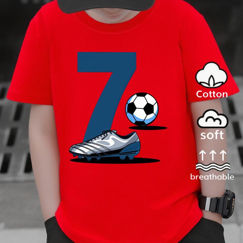 Soccer Ball And Cleat Number Seven