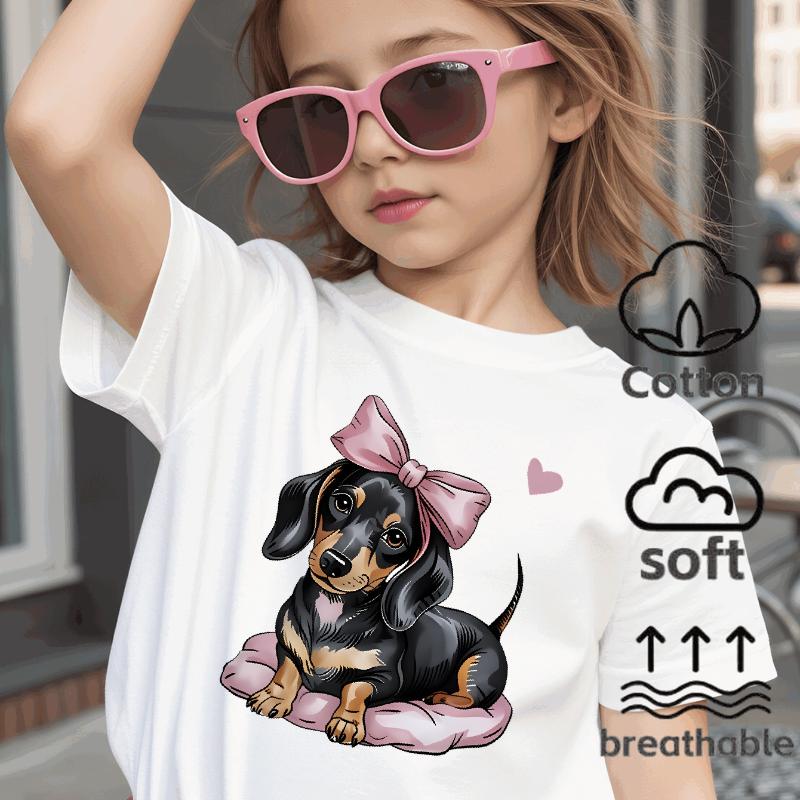 Cute Dachshund With Pink Bow