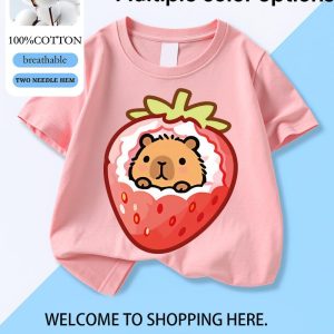 Cute Hamster Inside Strawberry