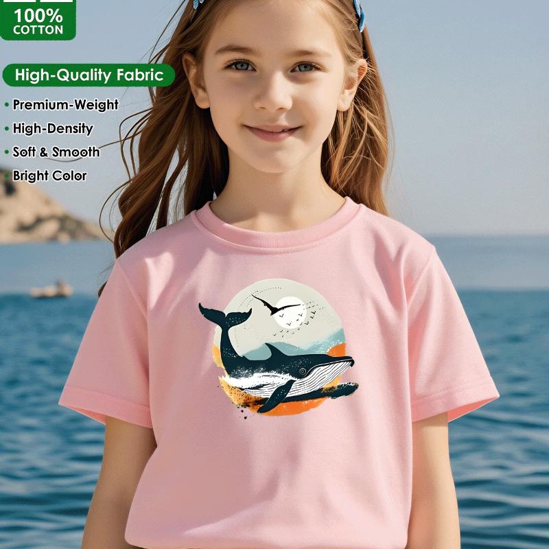 Whale And Birds In Moonlight