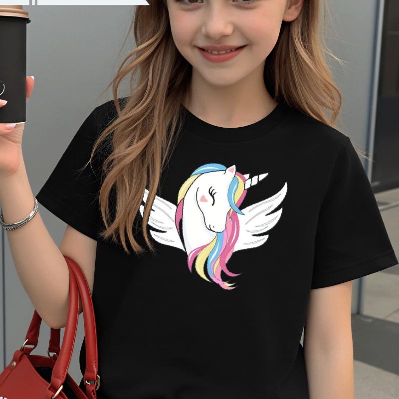 Colorful Unicorn With Wings And Rainbow Mane