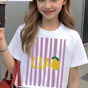 Ciao Lemon Striped Background