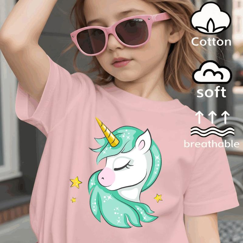 Unicorn With Green Mane And Stars