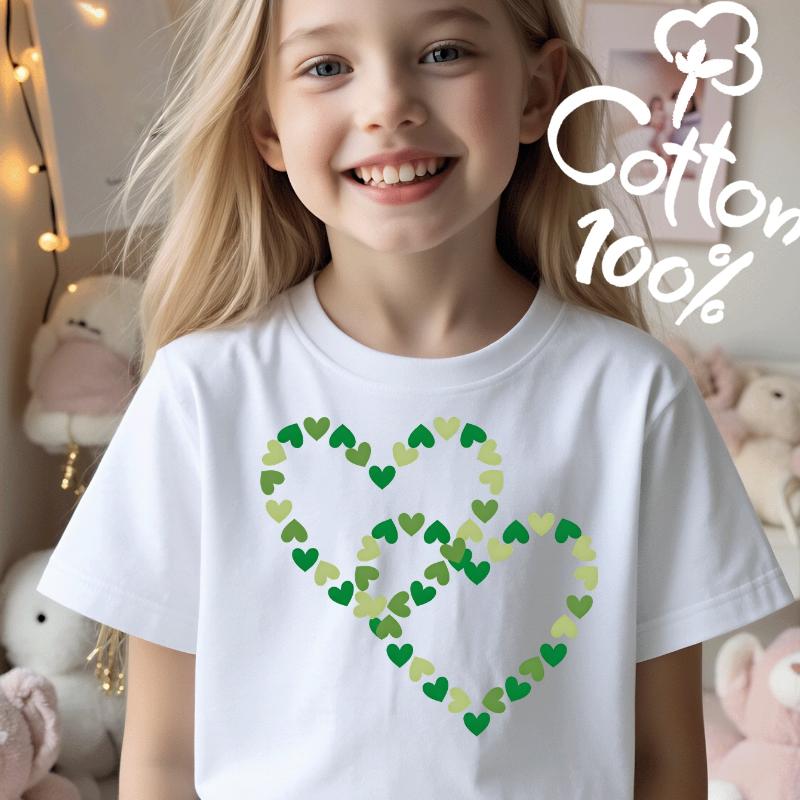 Green Heart Pattern Print Design