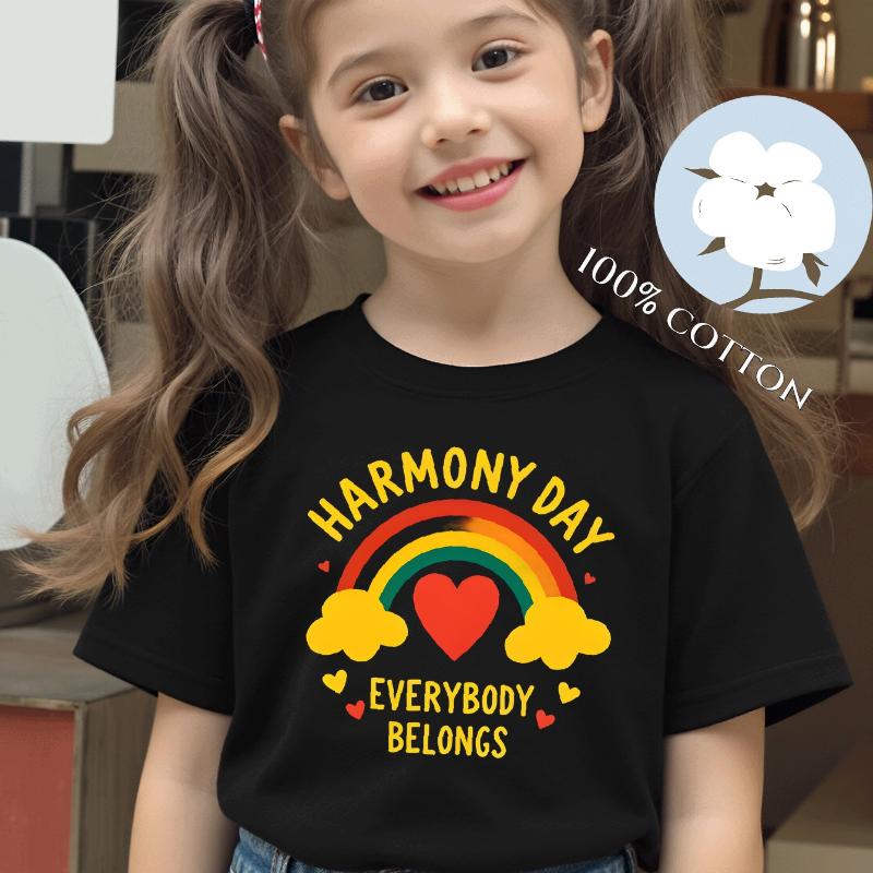 Harmony Day Rainbow Heart Everybody Belongs