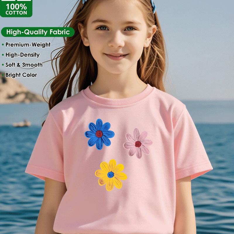 Colorful Flowers On Pink Background