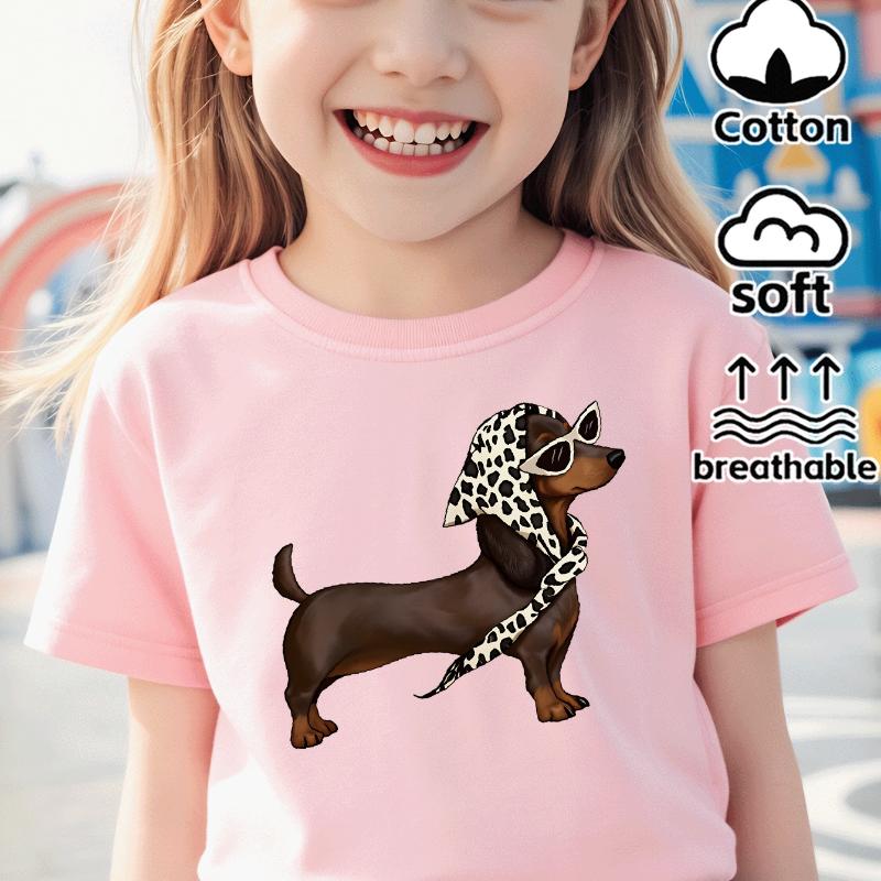 Dachshund Leopard Scarf Sunglasses Fashion Dog