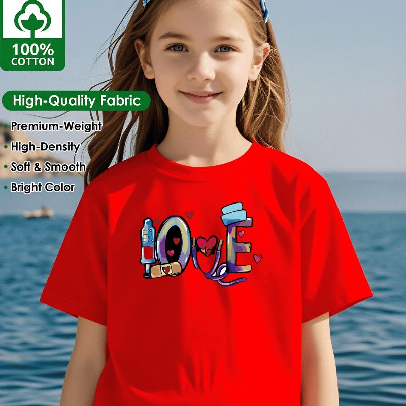 Love Medical Care Heart Stethoscope Syringe Bandage