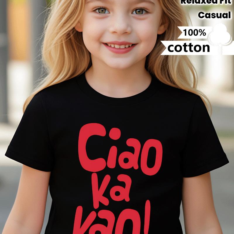 Ciao Ka Kao Pink Red Text Design